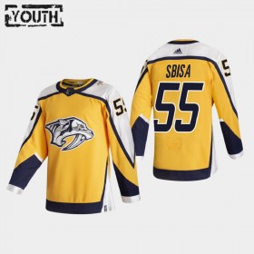 Nashville Predators Luca Sbisa 55 2020-21 Reverse Retro Authentic Shirt - Kinderen